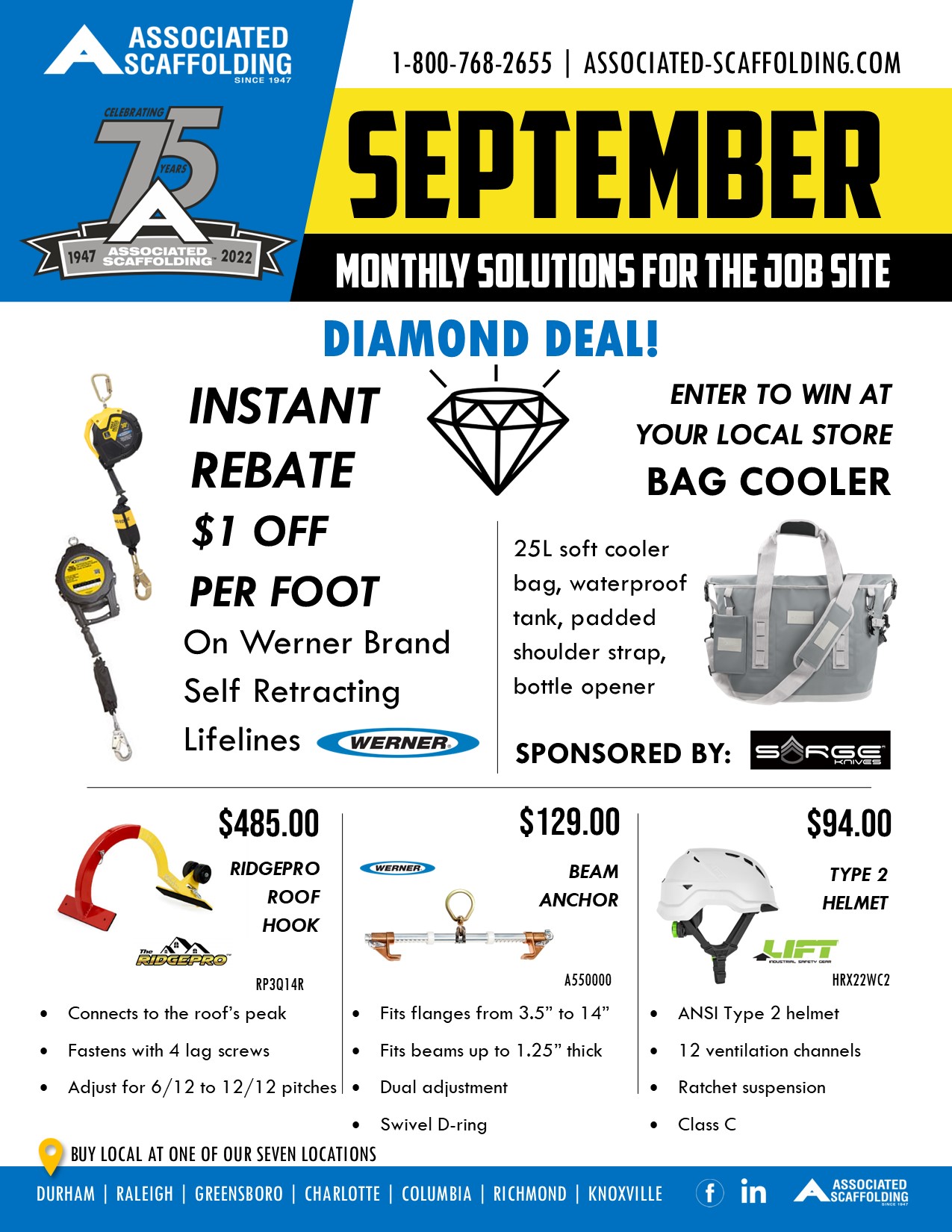 August Construction Safety Sale