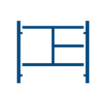 frame scaffolding blue icon