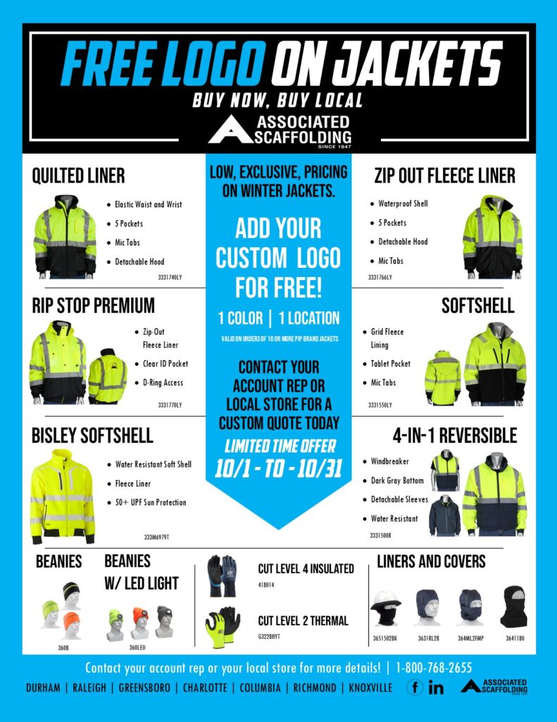 logo winter safety jackets