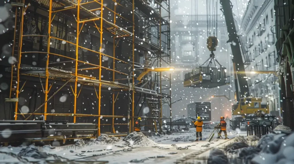 winter construction site safety